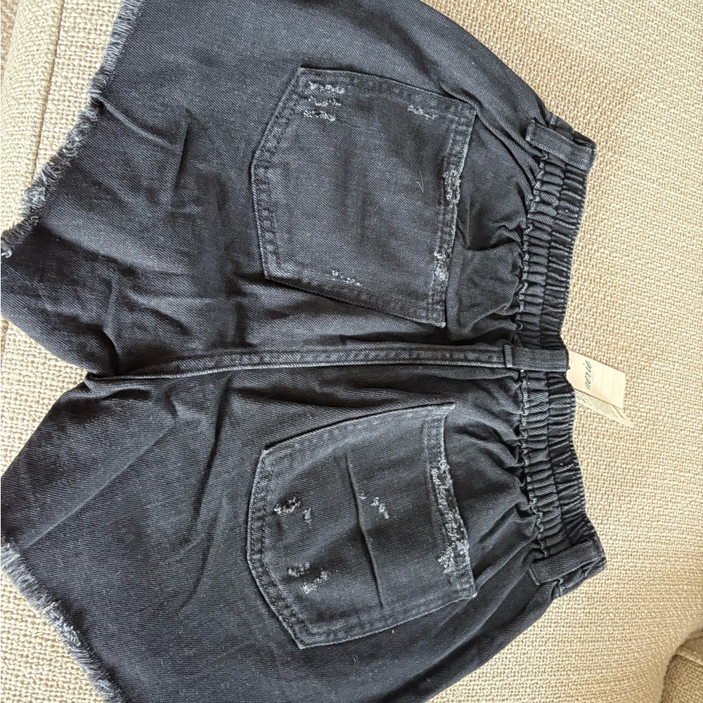 Aerie Charcoal Denim Shorts